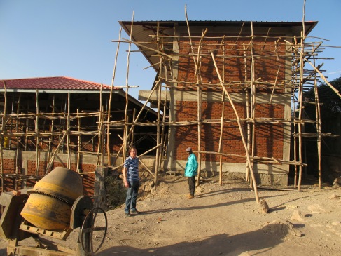Bau der Berufsschule (März 2013)